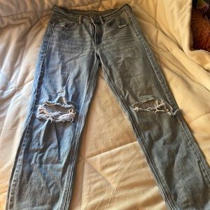 American Eagle High Rise Straight Jeans